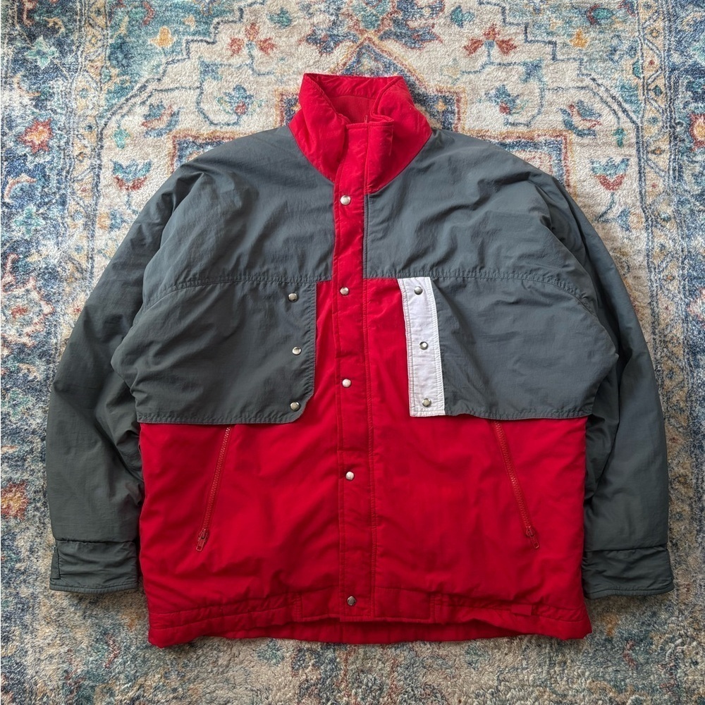 Vintage 80s Bay Sport Zip-up Ski Jacket Size XL
